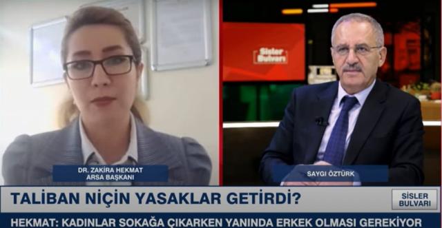 Dr. Zakira Hekmat, President of ARSA KRT TV was the guest of Sisler Bulvarı on KRT TV